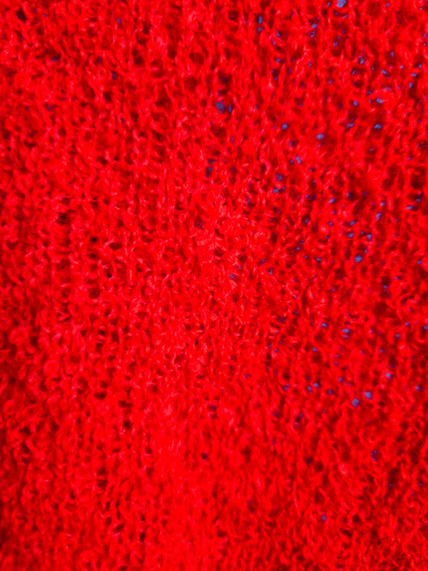 Crop Top Bouclé Red