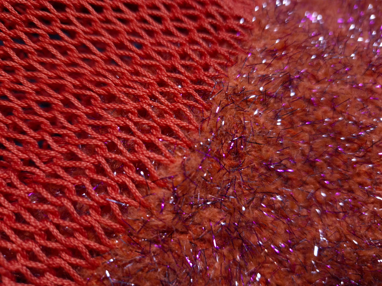 Waste Yarn Scarf - Tangerine