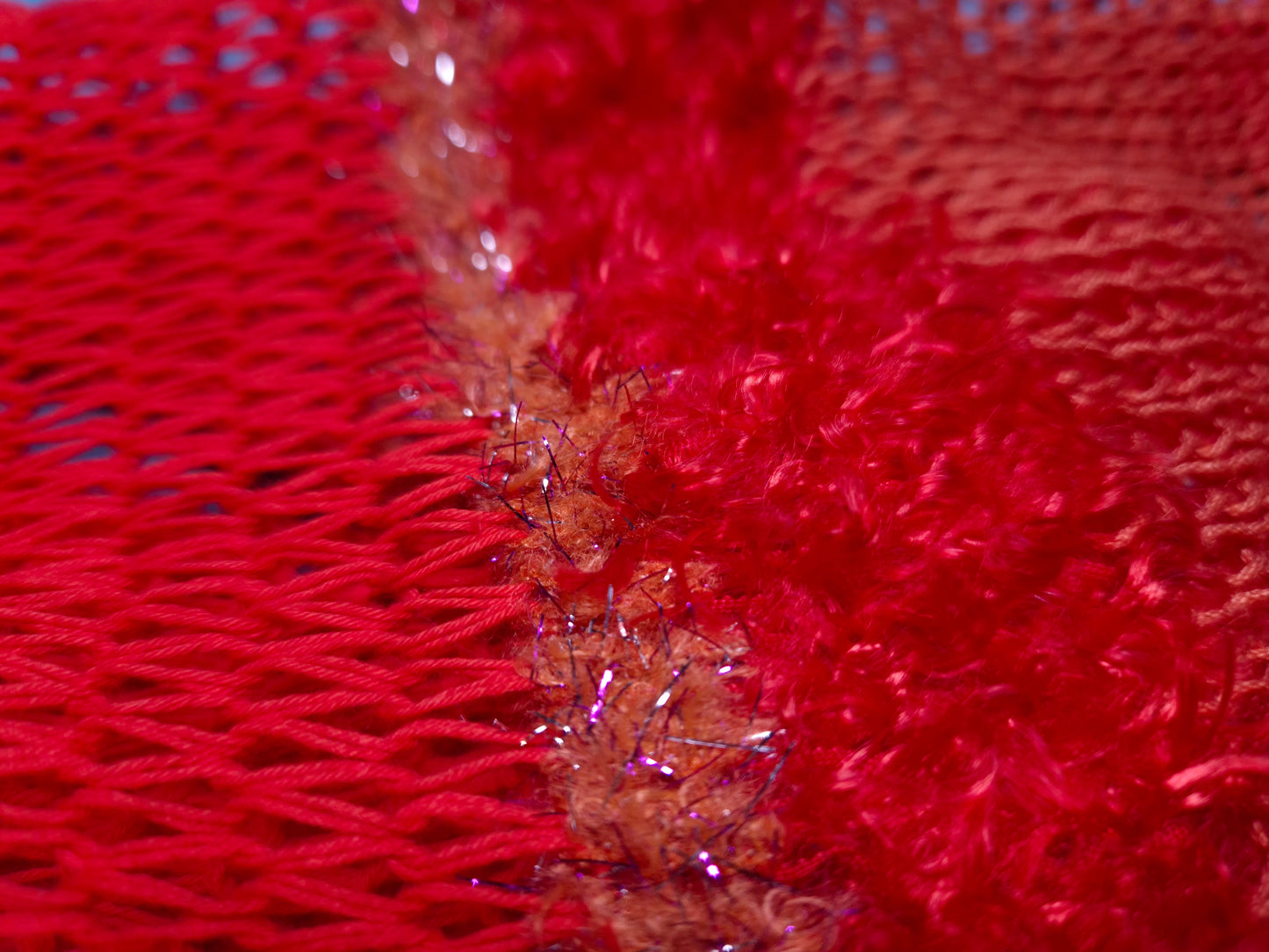Waste Yarn Scarf - Tangerine