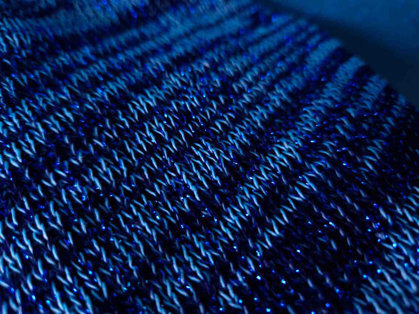 Crop Top Blue Glitter