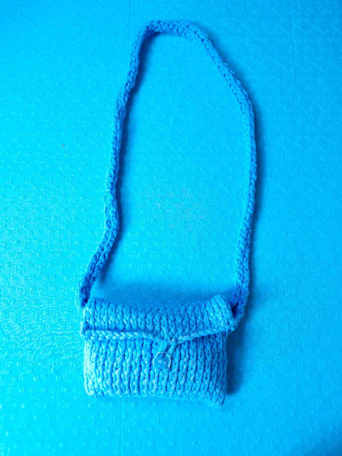 Knitted Bag - Blue