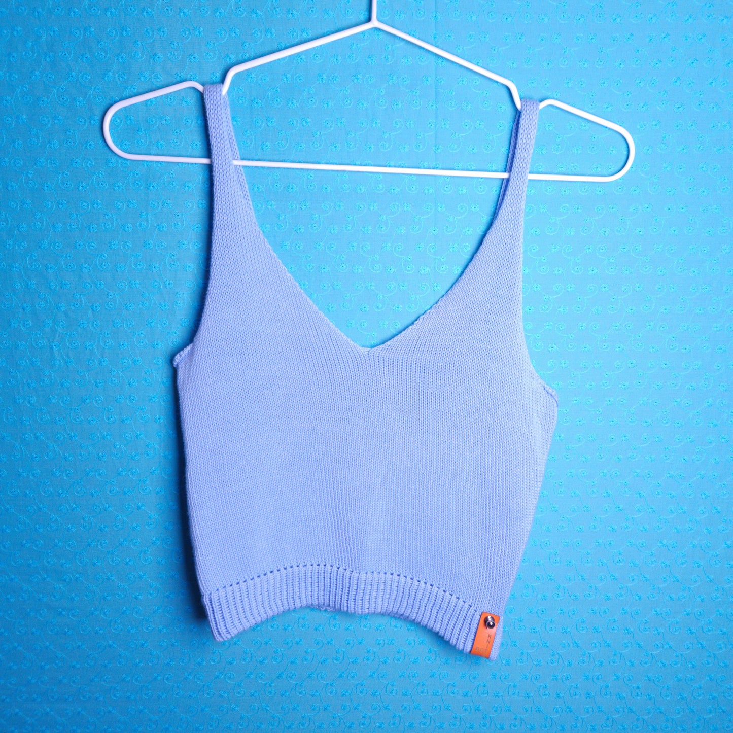 Crop Top Organic Cotton Sky