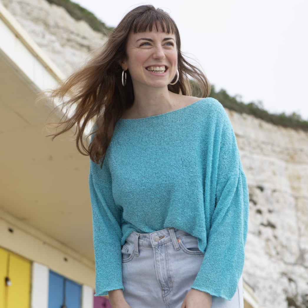 Loose Fit Jumper - Blue