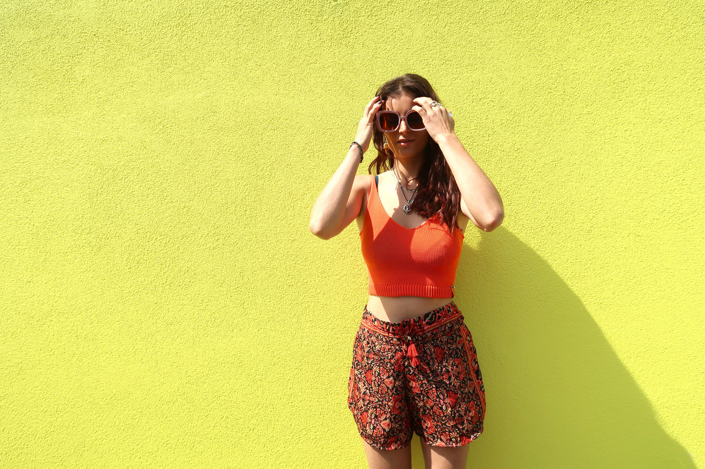 Crop Top Organic Cotton Orange