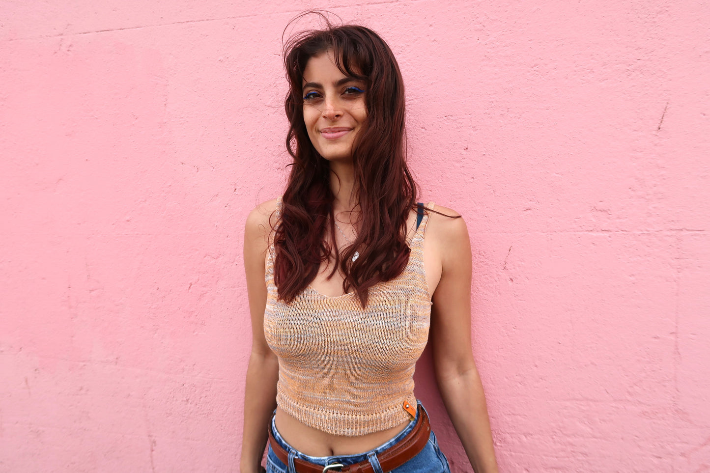 Crop Top Beige Cottons