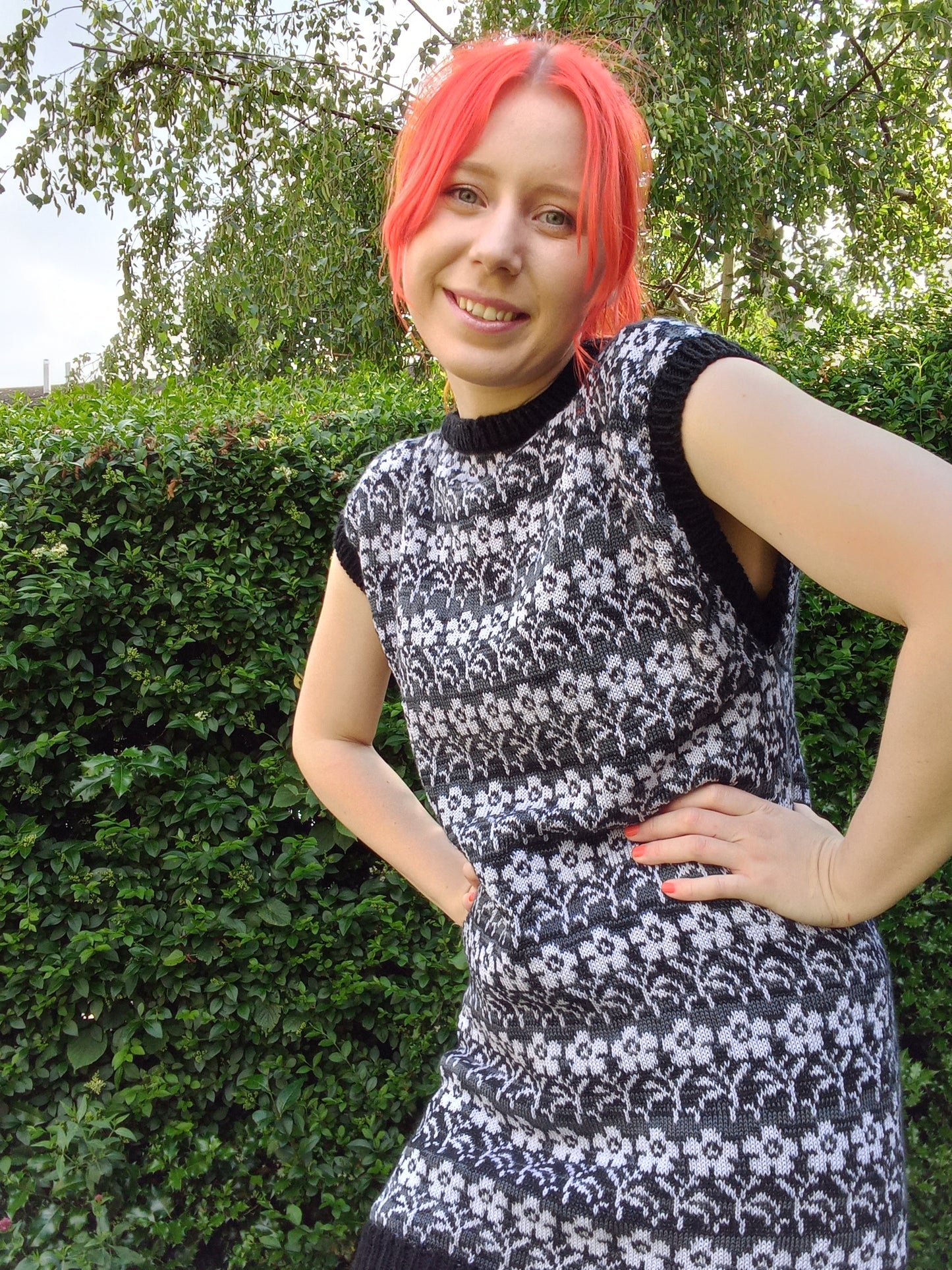 Flower Motif Dress