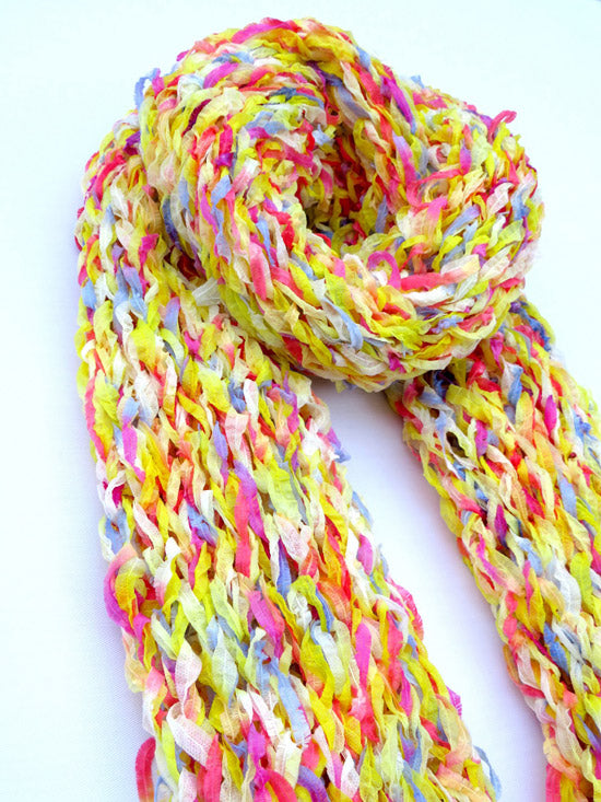 Dot knits scarves higgledy-piggledy scarf