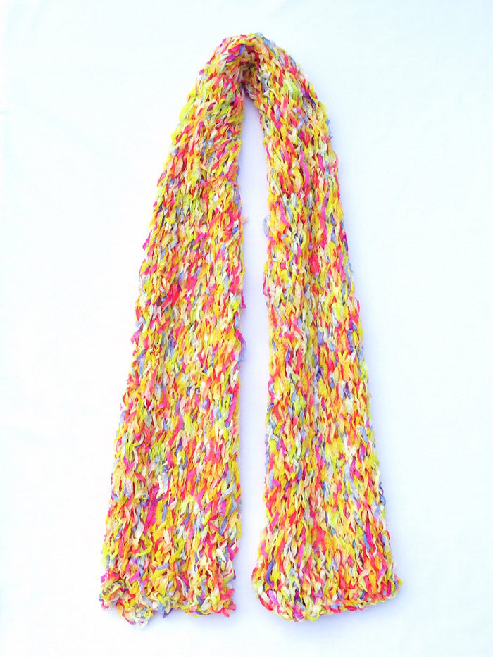 Dot knits higgledy-piggledy scarf