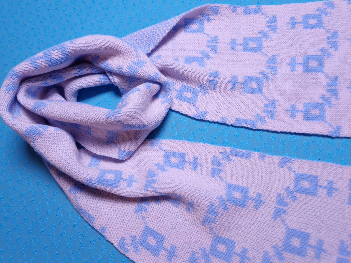 Transgender Symbol Scarf - Baby Pink
