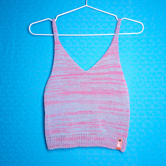 Crop Top Cotton Multi-coloured