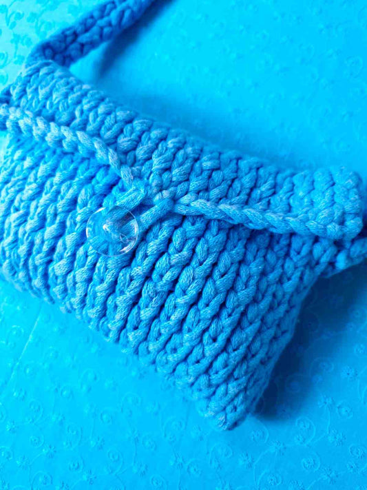 Knitted Bag - Blue