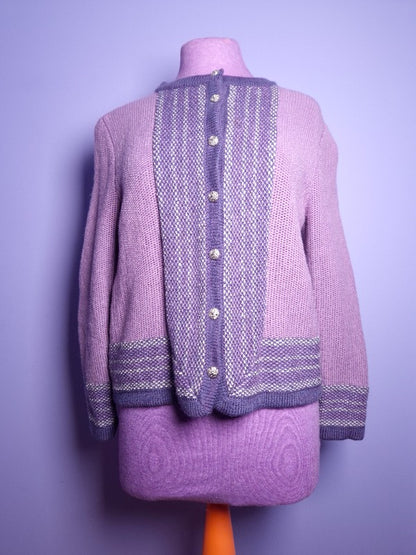 Vintage Handmade Knitted Jackets with Button Fastening by Ursula