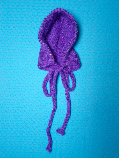 Mohair Bonnet - Purple Speckled