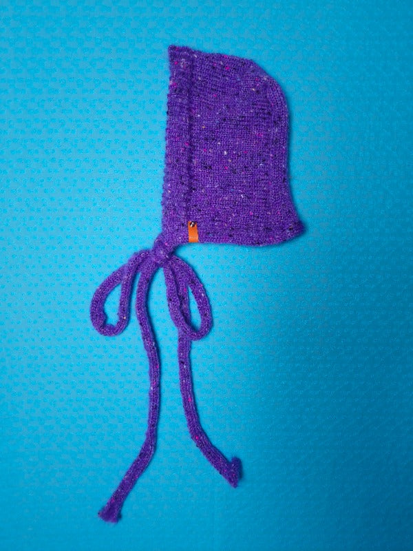 Mohair Bonnet - Purple Speckled