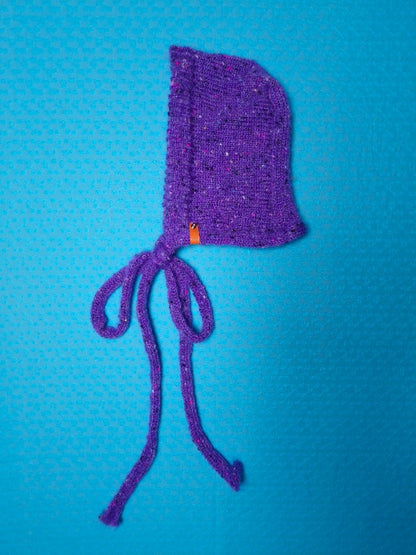 Mohair Bonnet - Purple Speckled