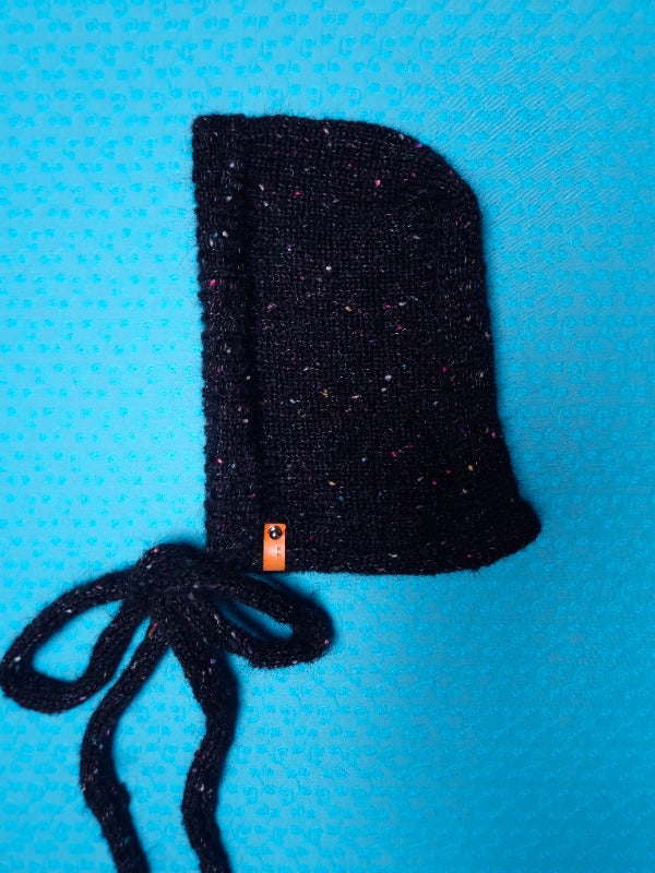 Mohair Bonnet - Black Speckled