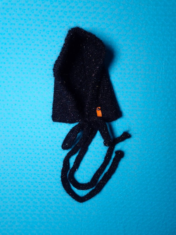 Mohair Bonnet - Glitter Black