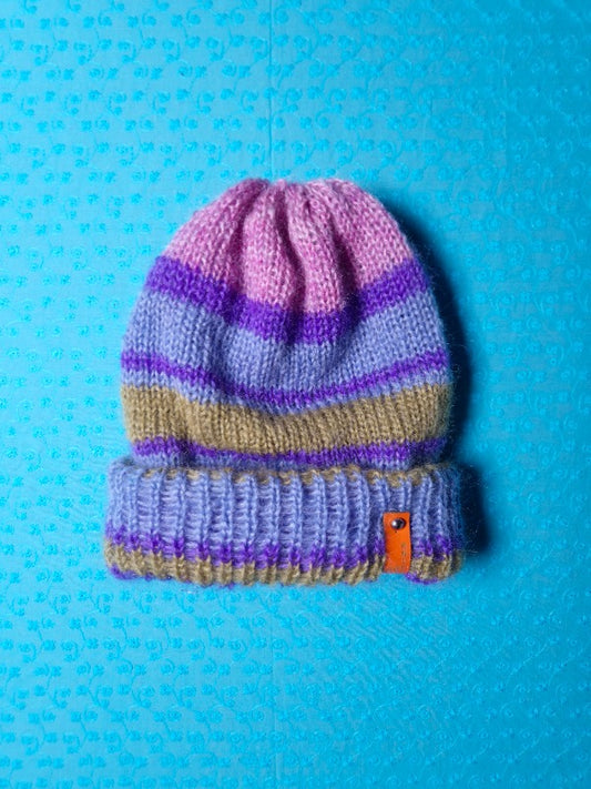 Mohair Hat - Striped