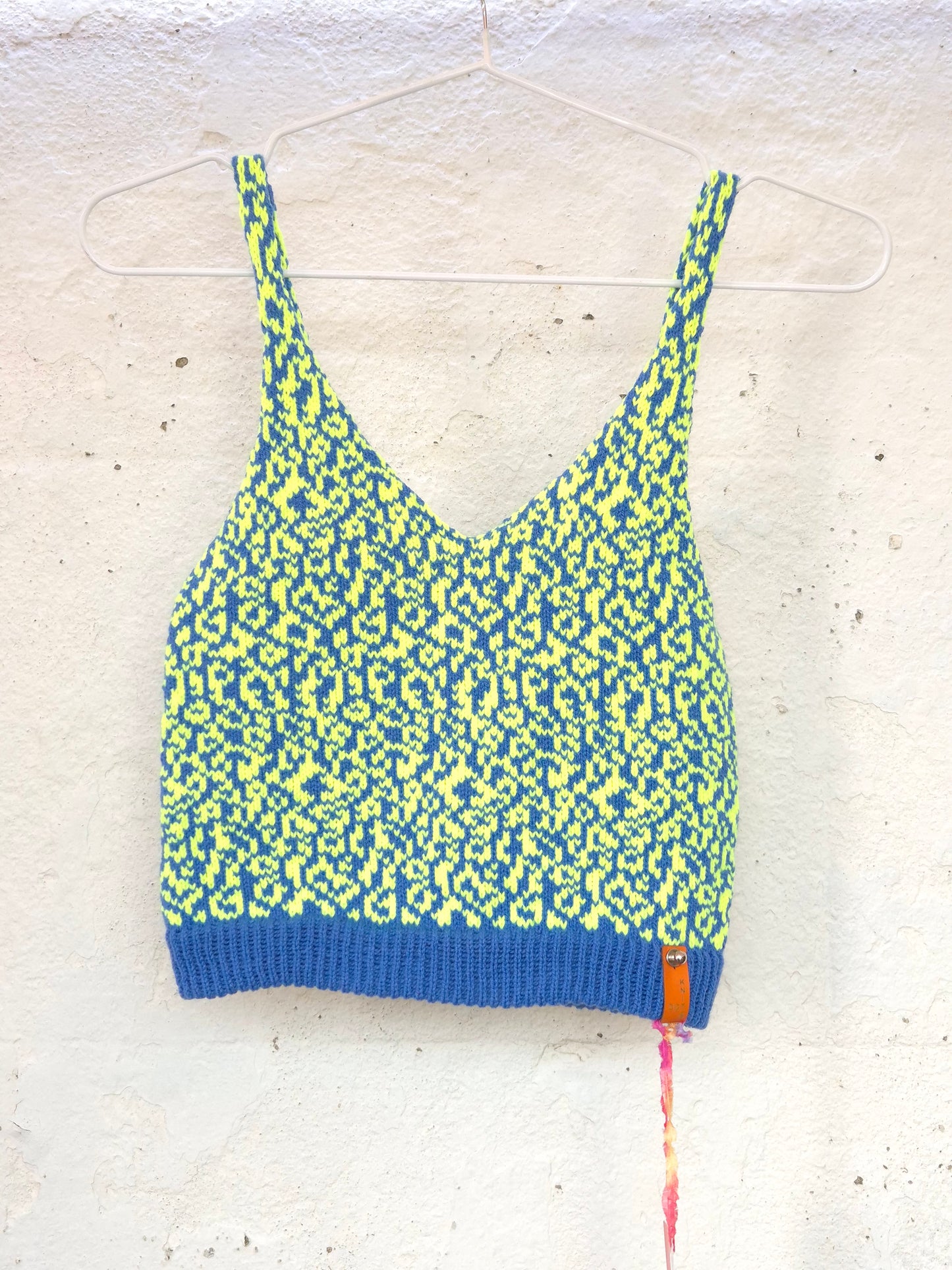 Patterned Acrylic Crop Tops by Dot Knits