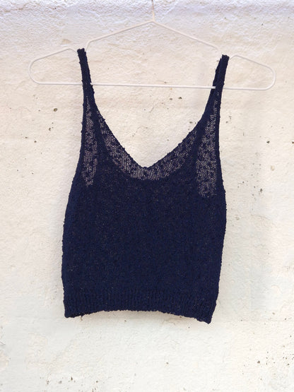 Crop Tops in Textured Fashion Yarns by Dot Knits