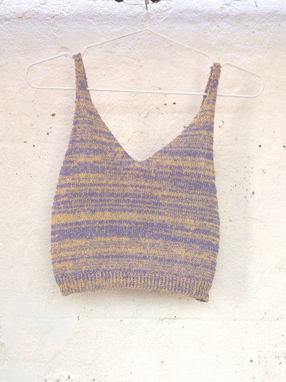 Crop Tops in Textured Fashion Yarns by Dot Knits