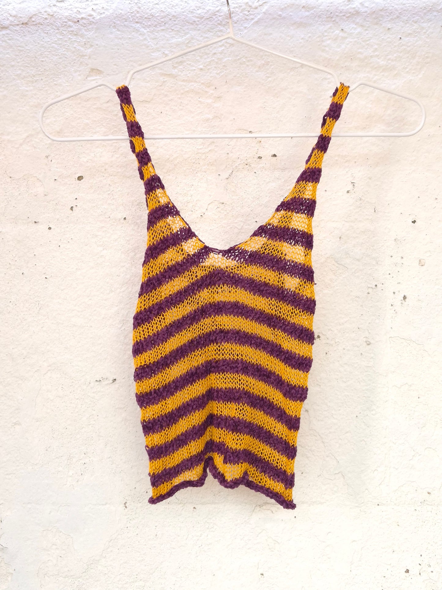 SAMPLE Striped Crop Top