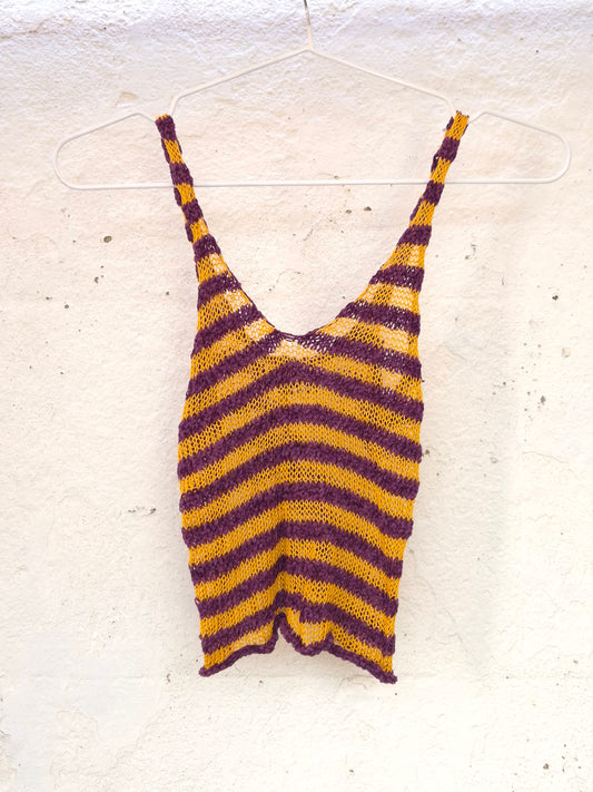 SAMPLE Striped Crop Top