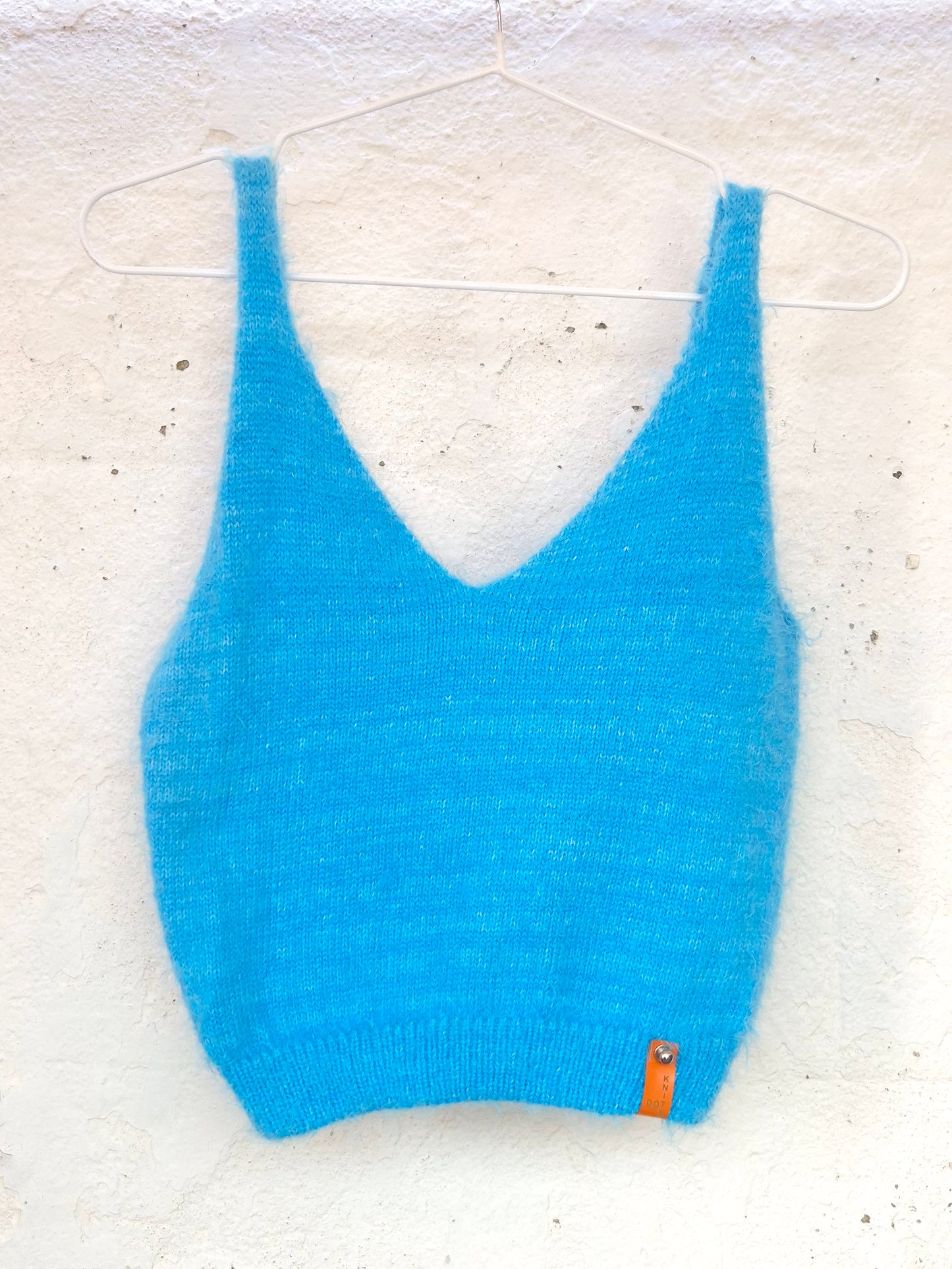 Crop Tops in Textured Fashion Yarns by Dot Knits