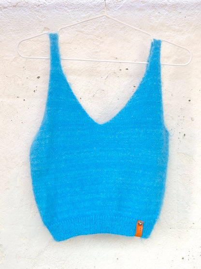 Crop Tops in Textured Fashion Yarns by Dot Knits