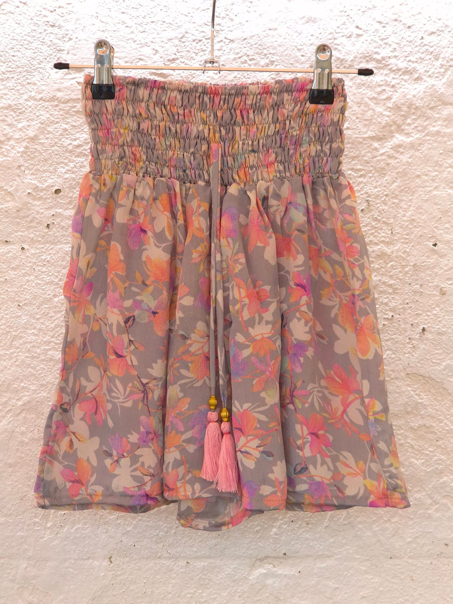 Recycled Sari Shorts - Pink