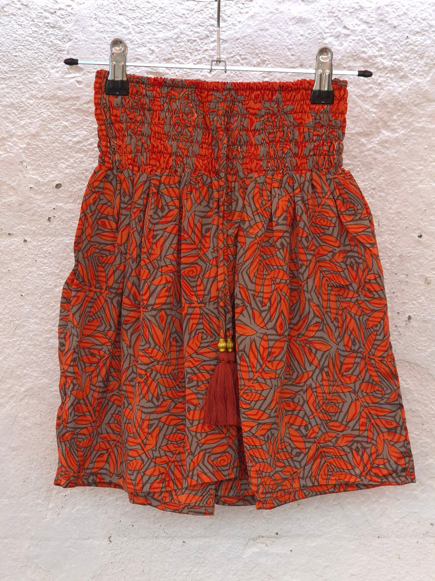 Recycled Sari Shorts - Dark