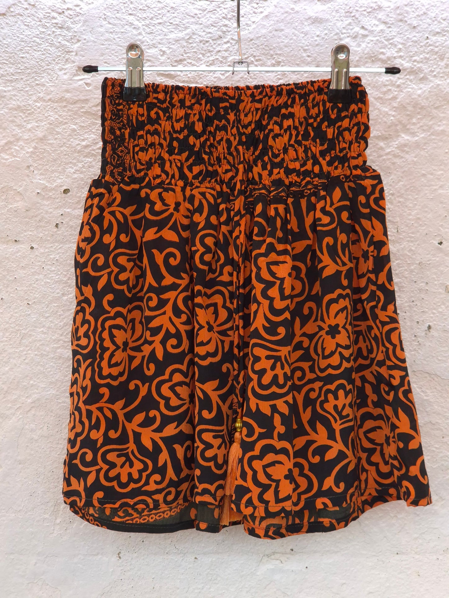 Recycled Sari Shorts - Dark