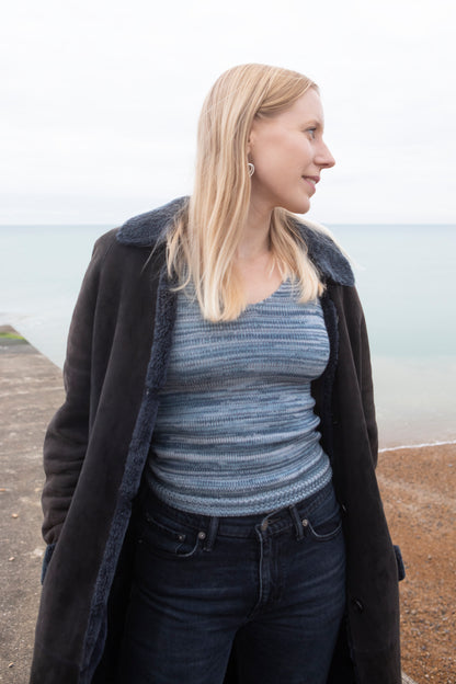 Vest Top - Merino Blue