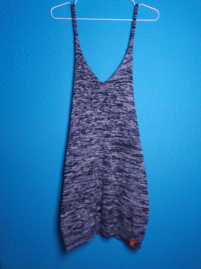 Dungaree Dress - Black and White