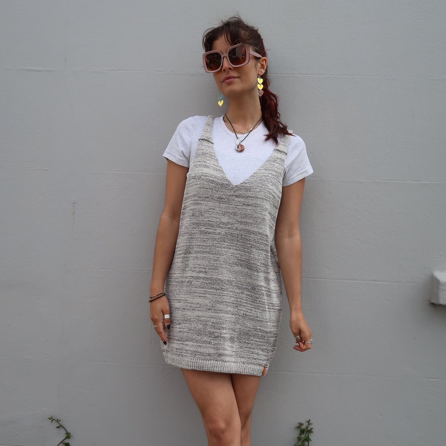 Cotton Dungaree Dresses by Dot Knits
