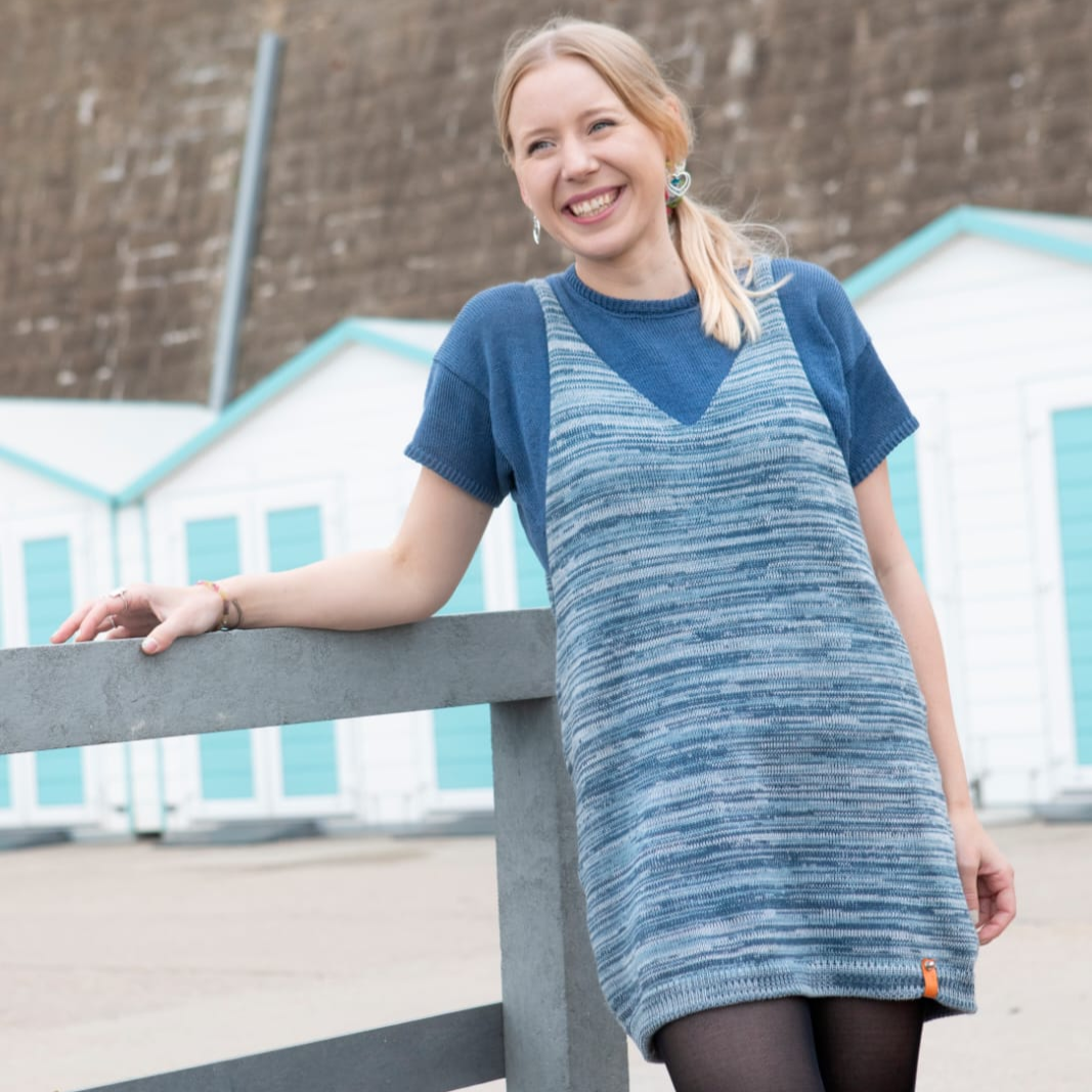 Dungaree Dress - Blue