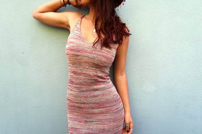 Knitted Dress - Plum