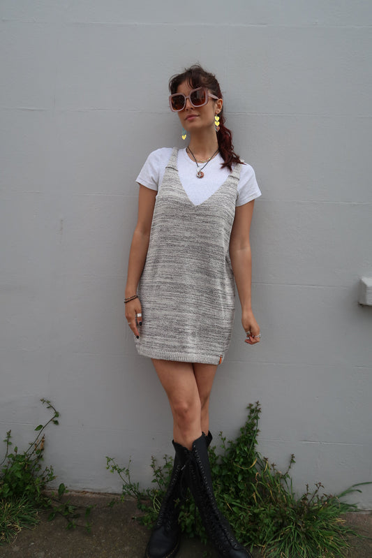 Dungaree Dress - Neutral