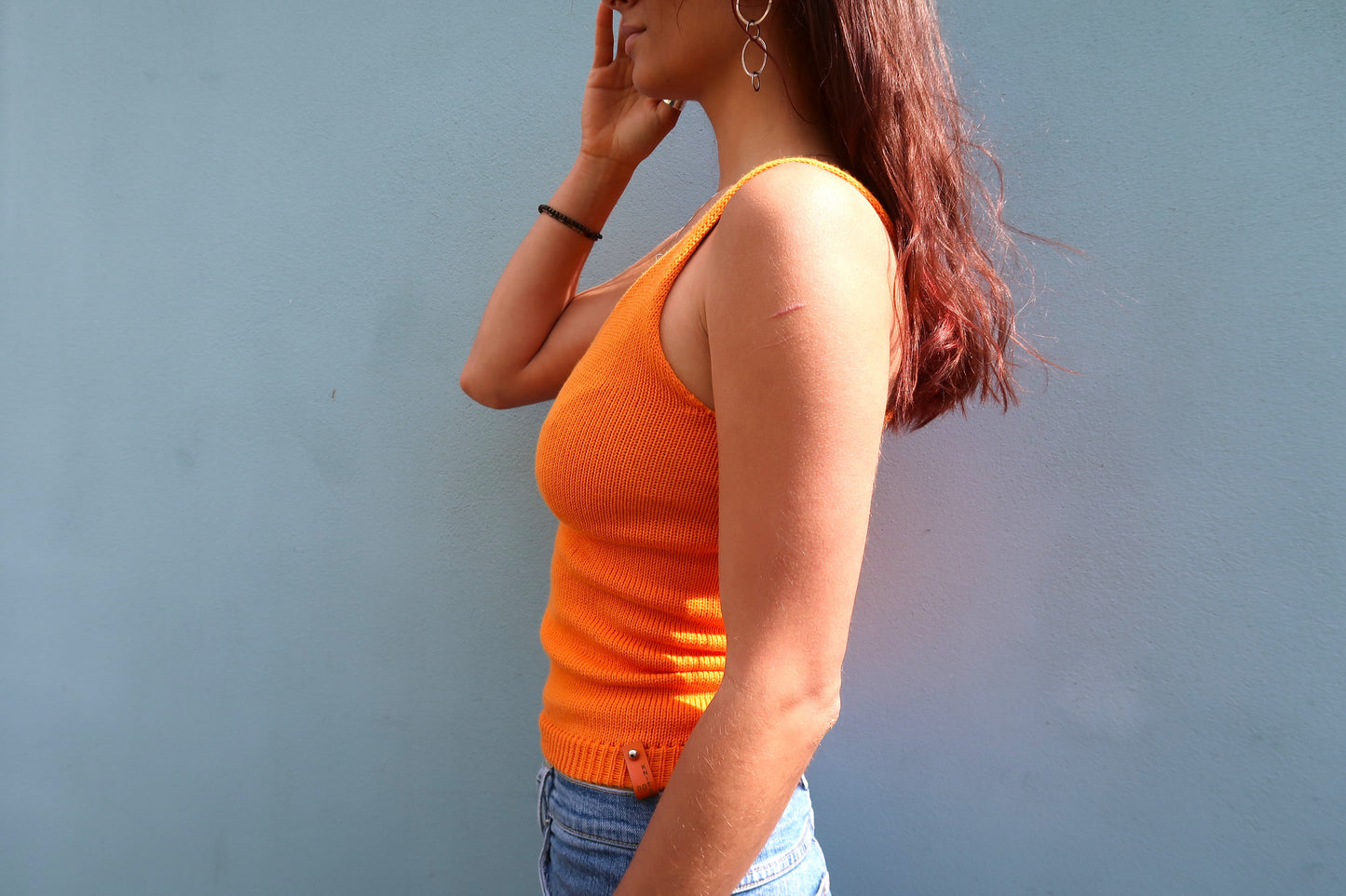 Vest Top Cotton Clementine