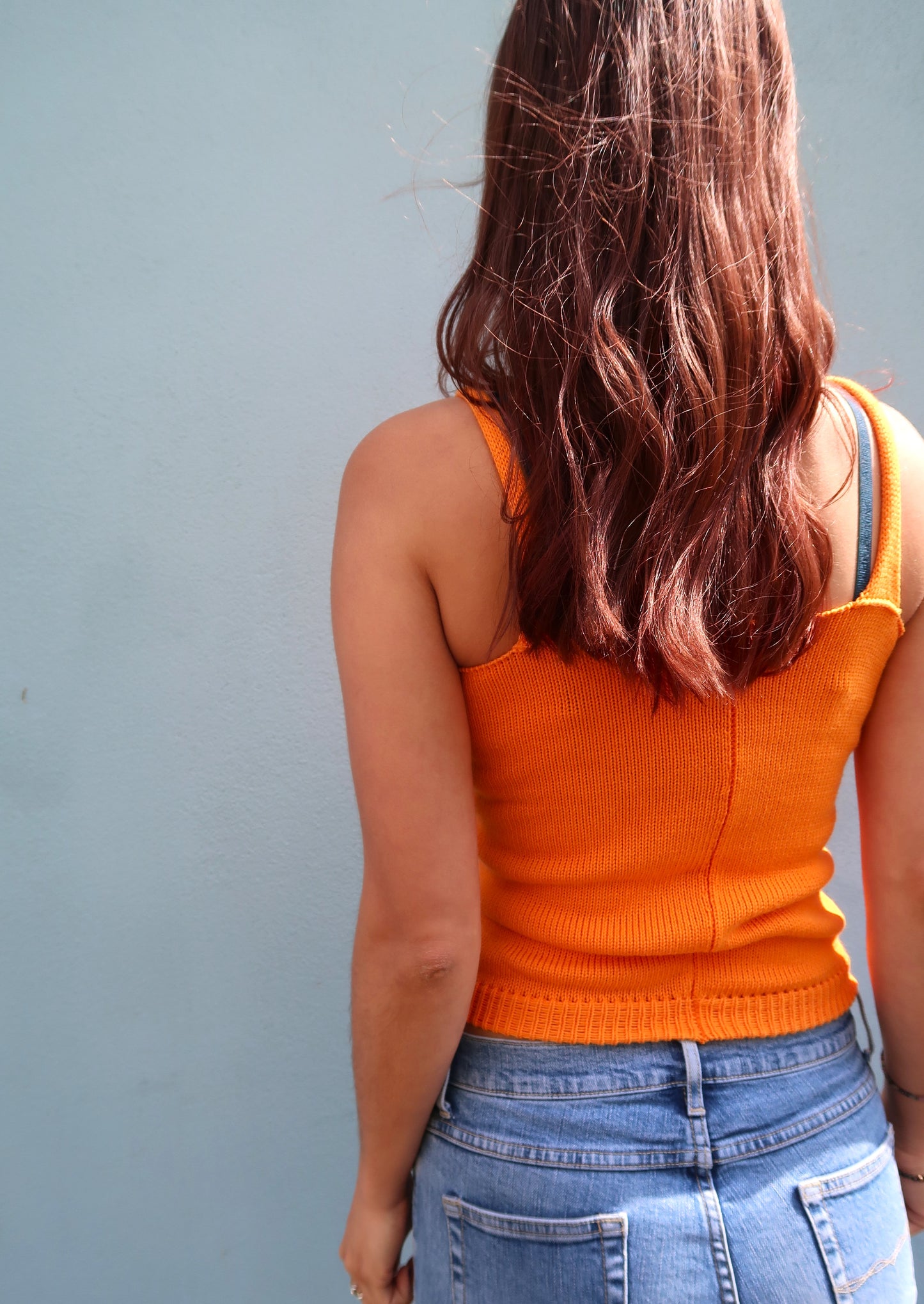 Vest Top Cotton Clementine