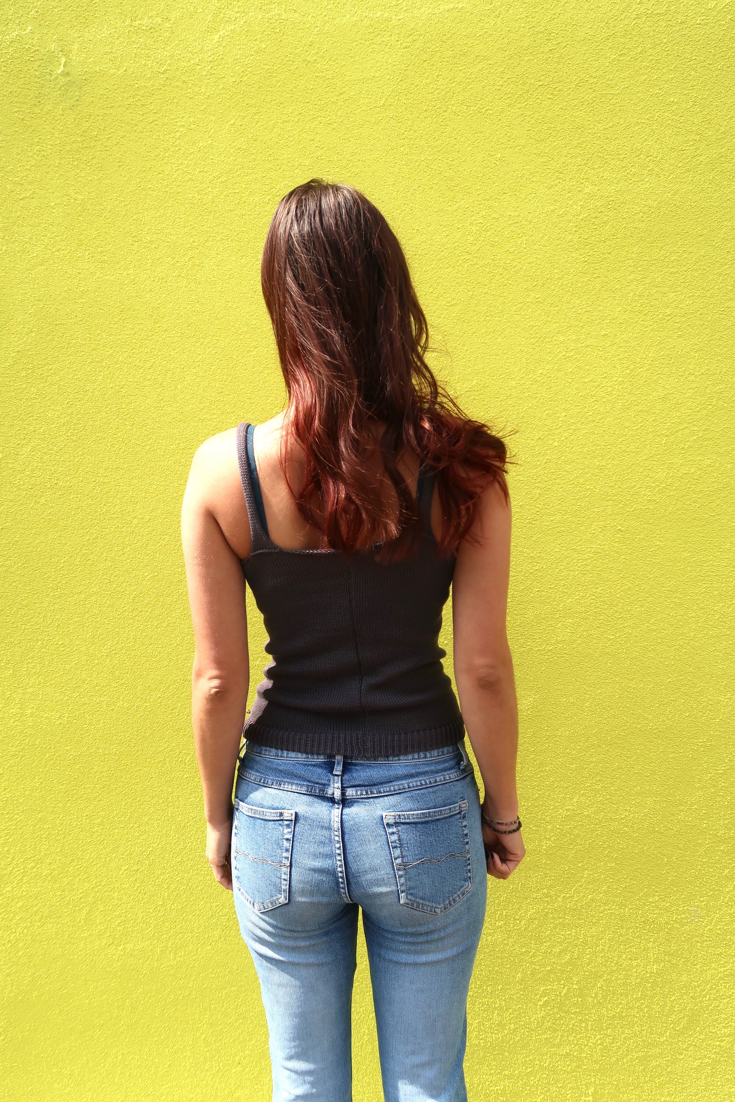 Vest Top Organic Cotton Charcoal