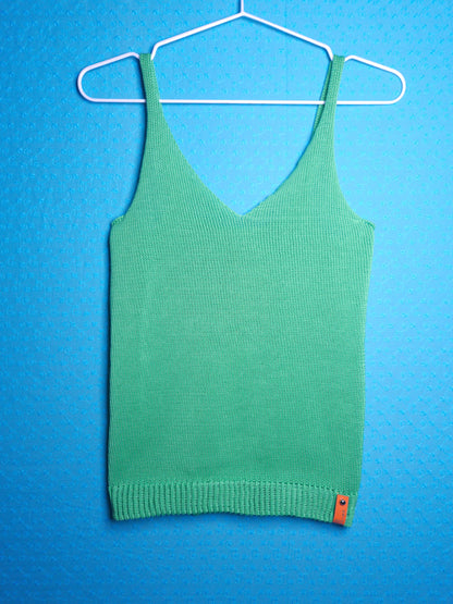 Vest Top Organic Cotton Lime Green