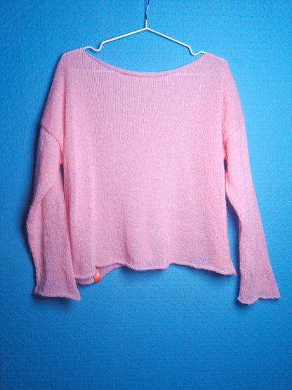 Loose Fit Jumper - Pink Mohair