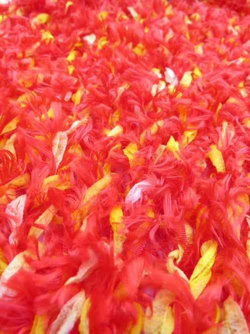 Dot Knits Flame Knit Scarf Close-up
