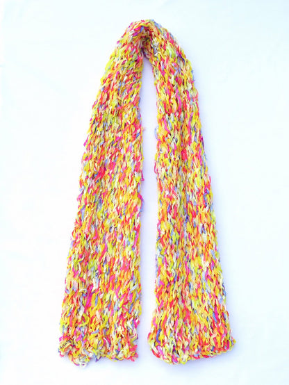 Dot knits higgledy-piggledy scarf 